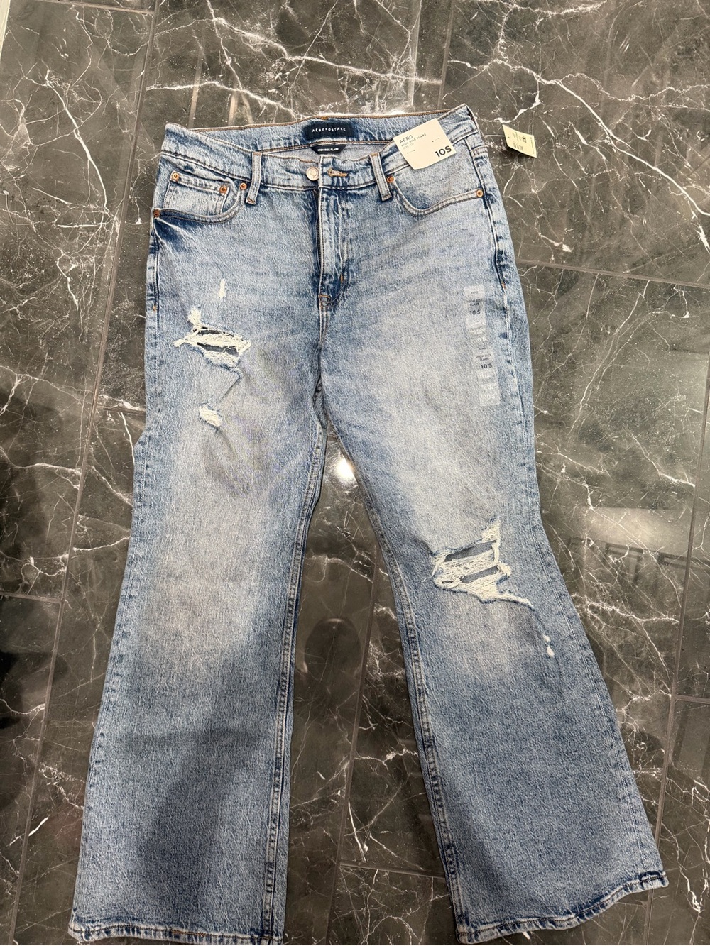 Aeropostale Blue Distressed Women Jeans